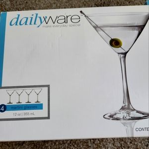Never used martini glasses